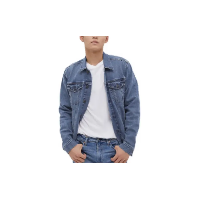GAP Denim Jackets Men Blue-3