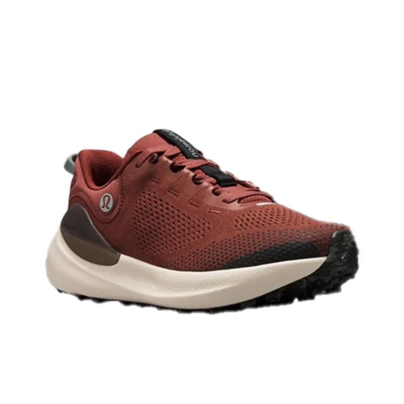 Lululemon Beyondfeel Trail Breathable Low Top Running Shoes Men's Burgundy-1