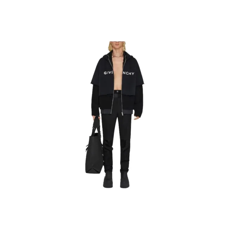 Givenchy Layered Zipped Hoodie-1