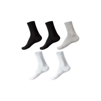 PLANDOO Mid-Calf Socks Unisex 5 Pack