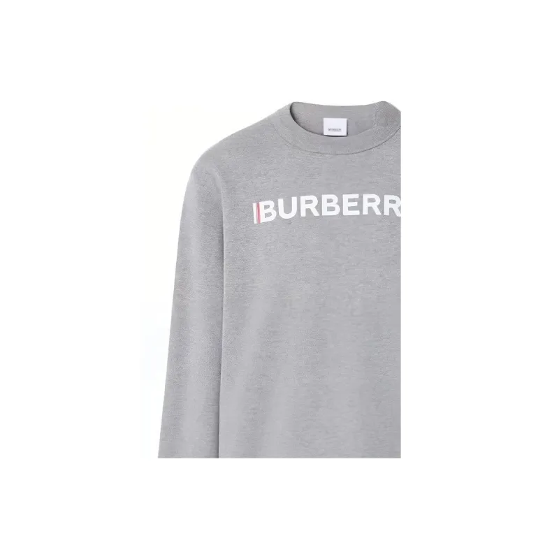 Burberry Logo Print Cotton Sweatshirt-2