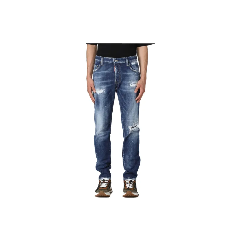 DSQUARED 2 Paint Splatter Effect Distressed Jeans-1