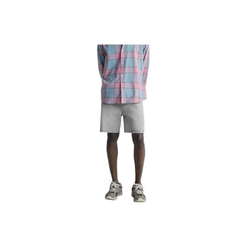 ZARA Denim Shorts Men Gray-2