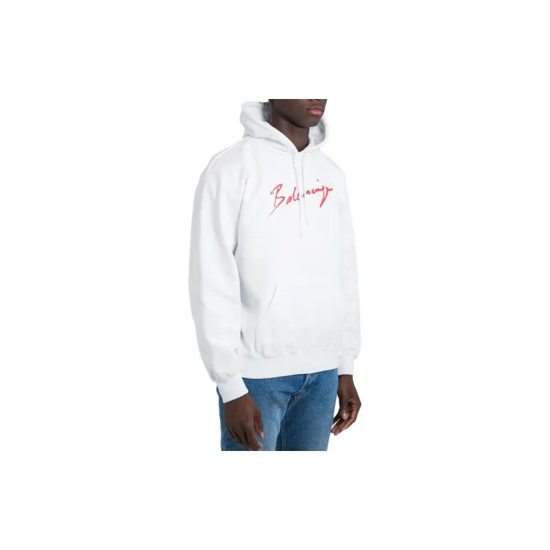 Balenciaga Sweatshirt Loose Fit Style Men's White-3