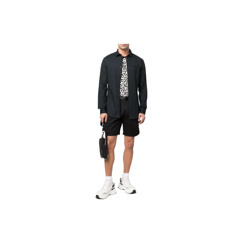 MOSCHINO Shirts Men Black-1
