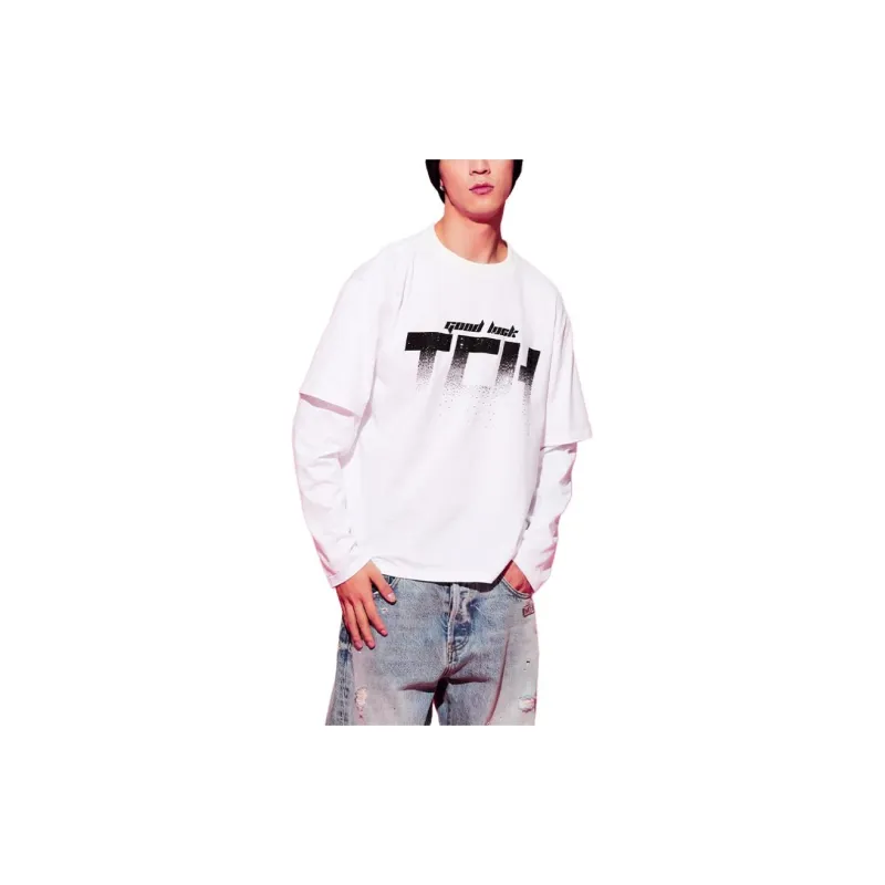 TCH T Shirts Men White-1