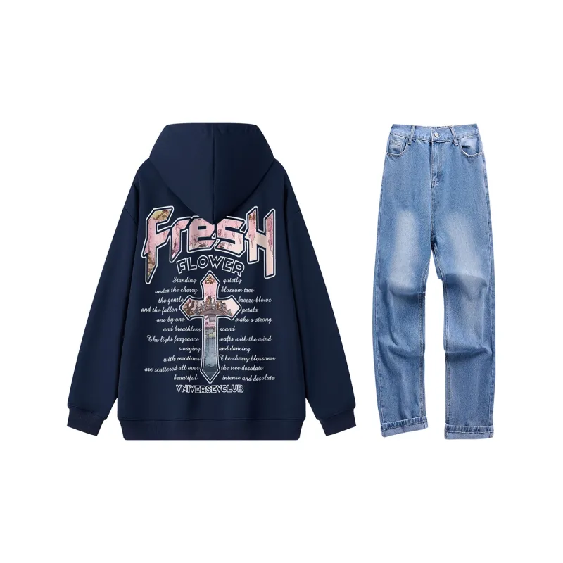 VniVerseVClub Sweatshirt Set Unisex-13