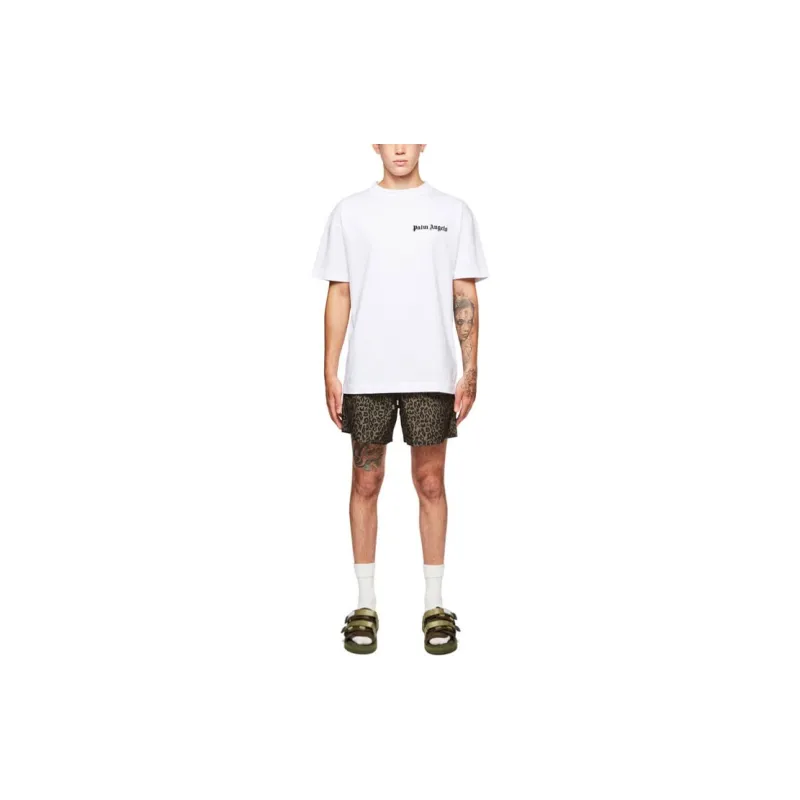 PALM ANGELS PALM ANGELS X Vilebrequin Collection Swimming Shorts Men Olive Green-2