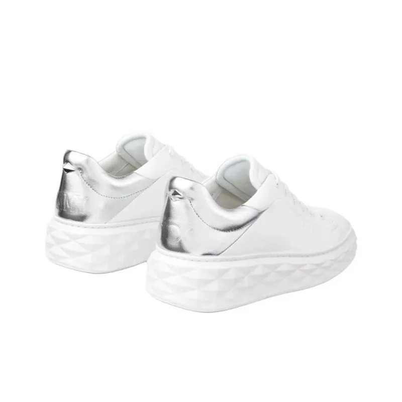 Jimmy Choo Maxi/F II Low Top Skateboard Shoes Women's White-4