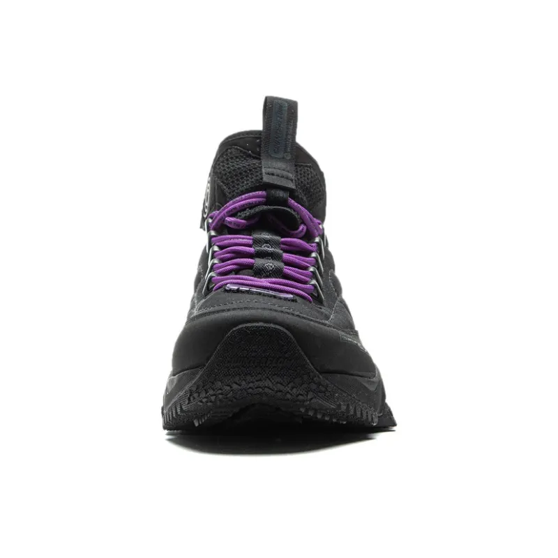 LiNing Xingye HIGH Anti Slip Wear Resistant High Top Trekking Shoes Unisex Black-3