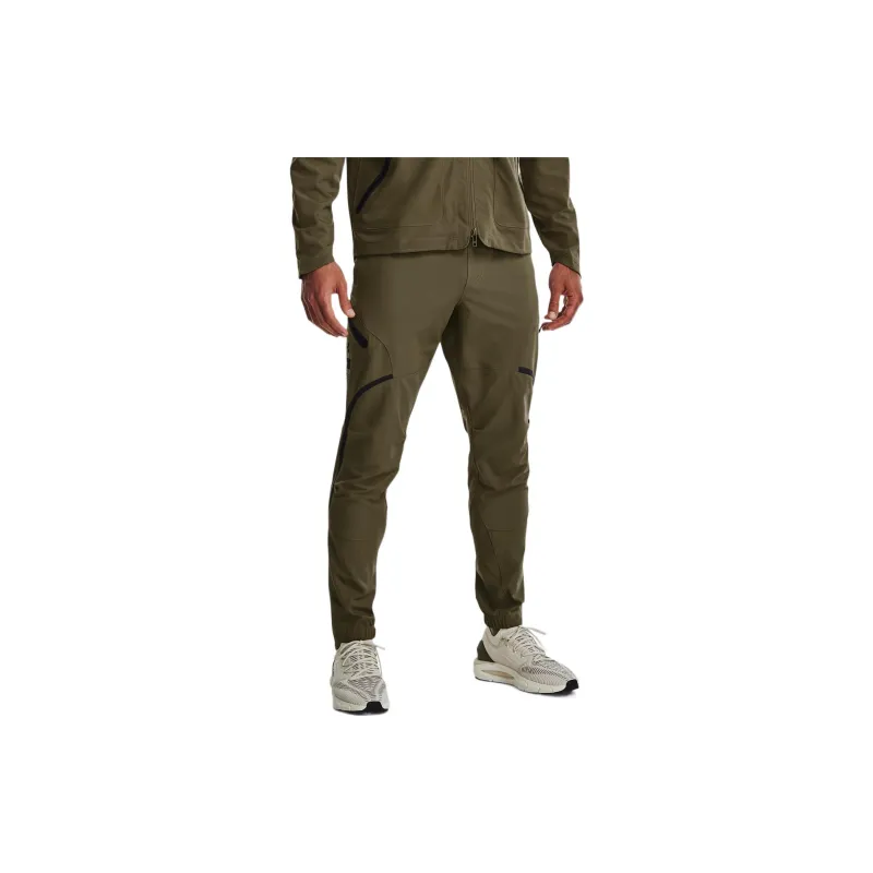 Under Armour Slim Fit Pants Sweatpants Men's Green-4