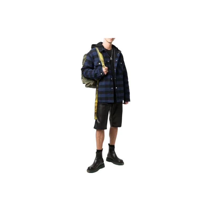 OFF WHITE Jackets Men Navy Blue-1
