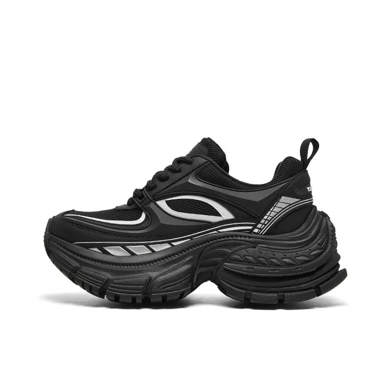 CHERYKALLY Anti-Slip Wear-Resistant Low-Top Chunky Sneakers Women's-0