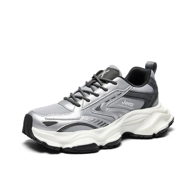 Jeep Anti-Slip And Wear-Resistant Coverage Low-Top Chunky Sneakers Men's-7