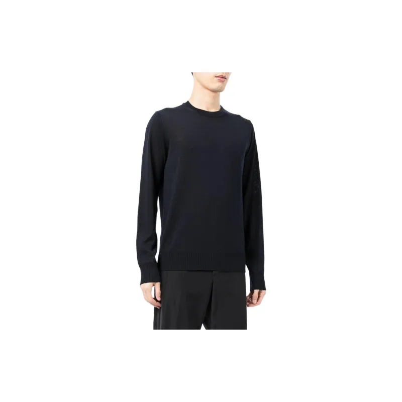 EMPORIO ARMANI V neck Virgin Wool Sweater-3