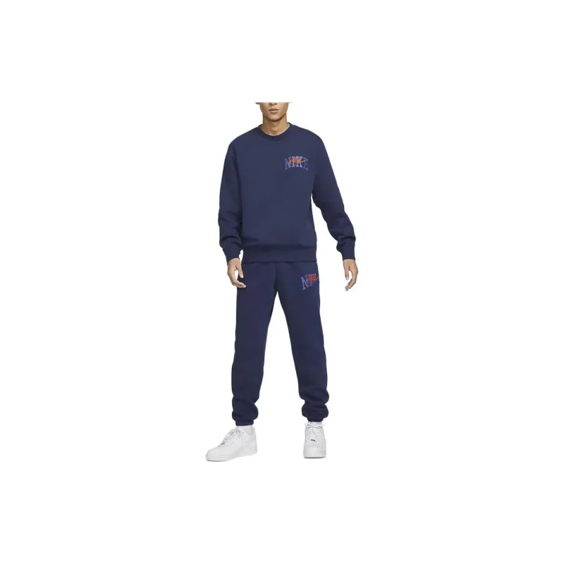 Nike Club Fleece Sweatshirt Men's Deep Navy Blue-2