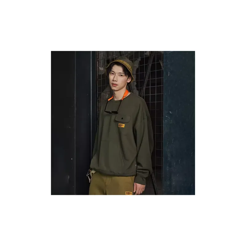 Vans Sweatshirts Men Army Green-3
