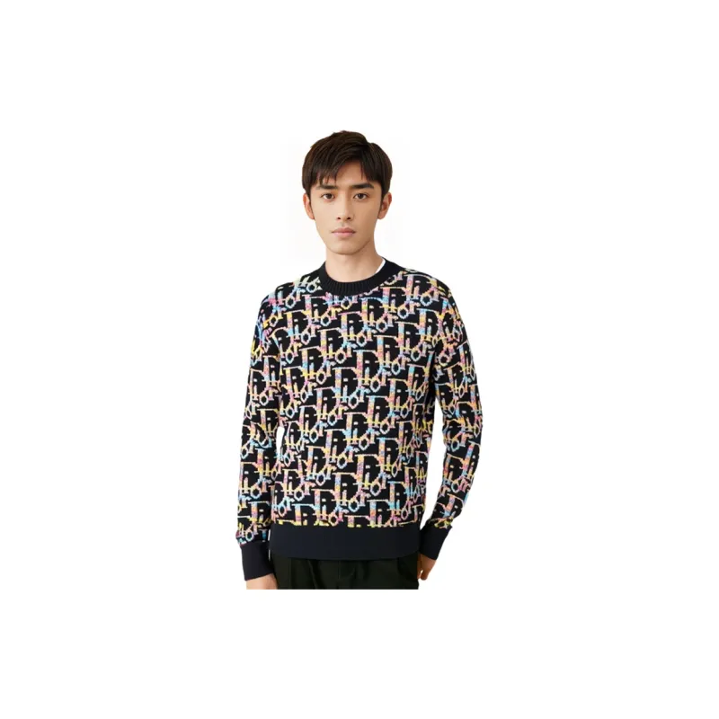 DIOR Quarterly New Products Sweaters Men Black-3