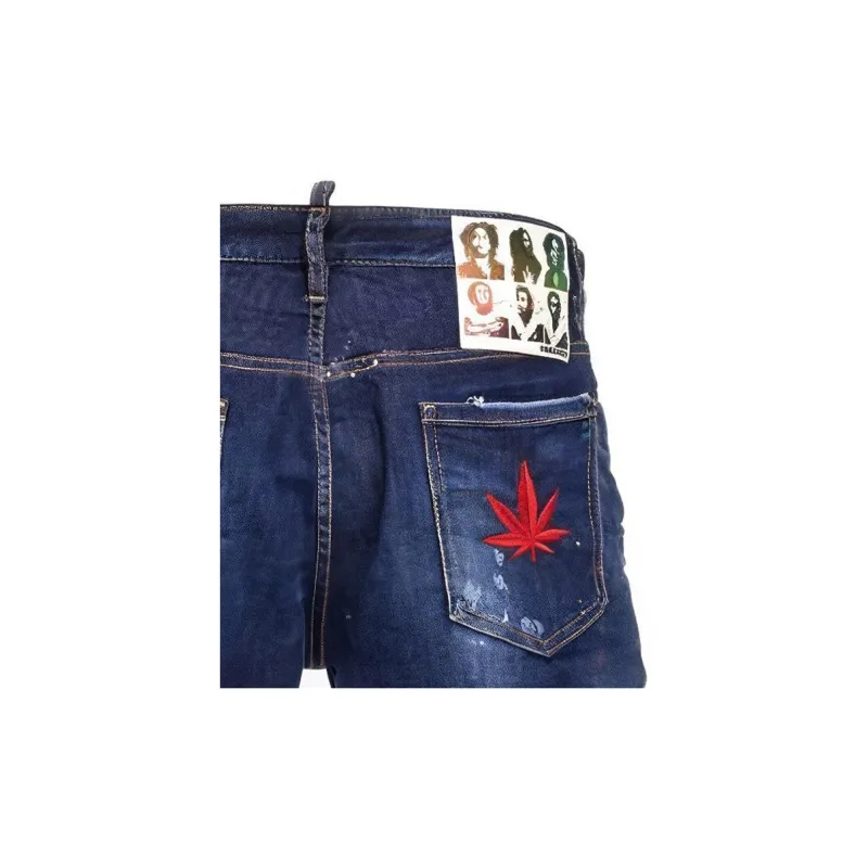 DSQUARED 2 Denim Shorts Men's Blue-4