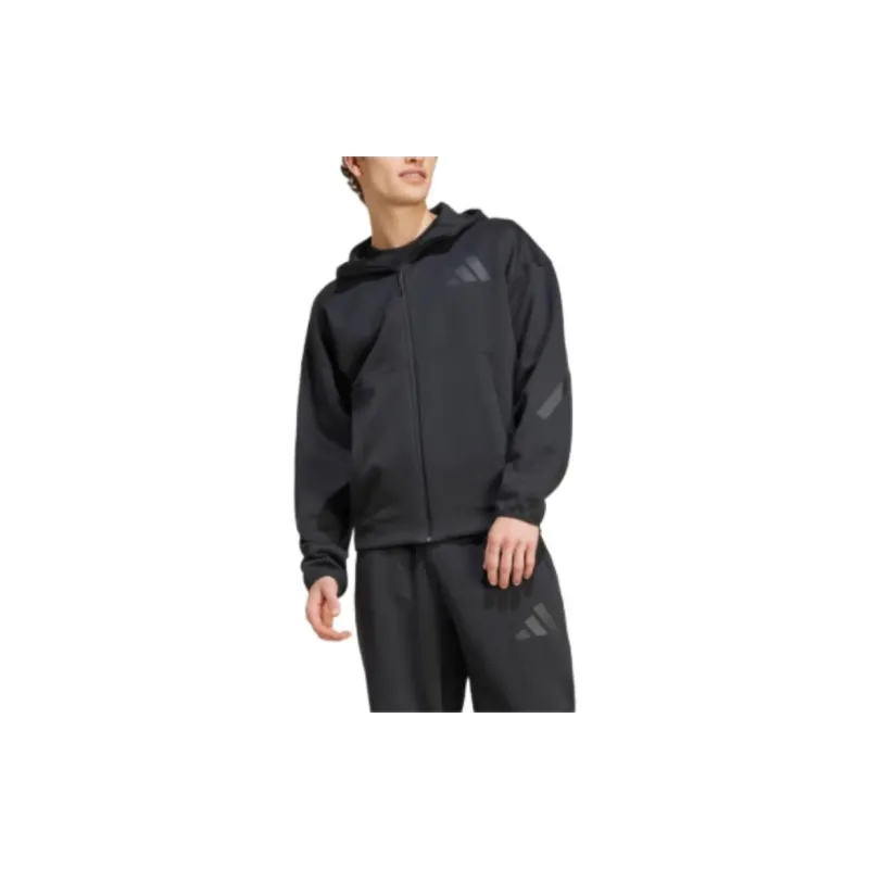 Adidas Free Shipping With AdiClub Z.N.E. Full Zip Hooded Track Jacket-2