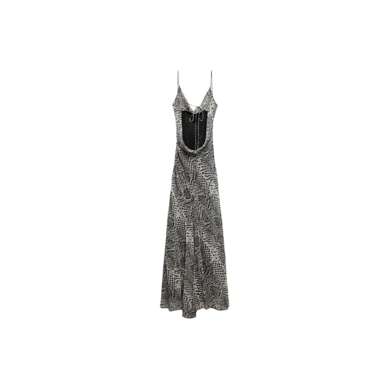 ZARA Trf Slip Dresses Women's Black/White-1