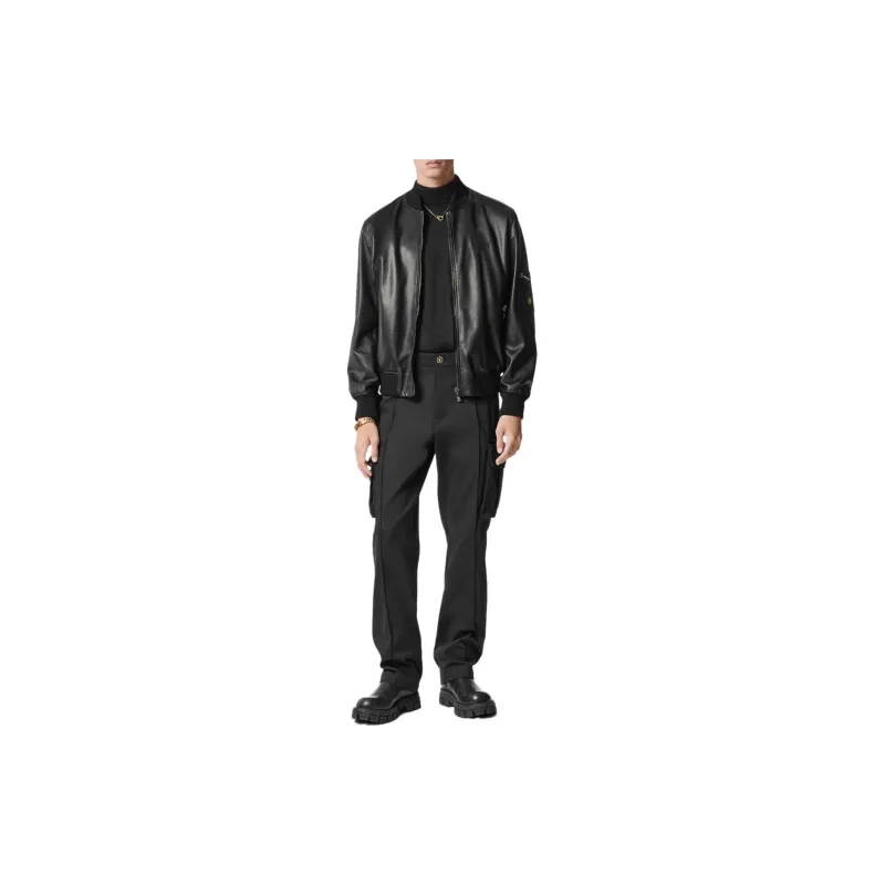 VERSACE Pressed Crease Drop Crotch Trousers-1