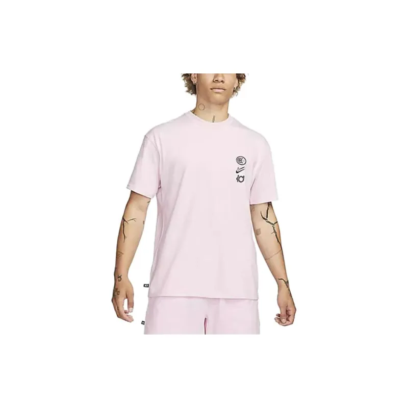 Nike Drop Shoulder Sleeve T-Shirt Men's Pink-3