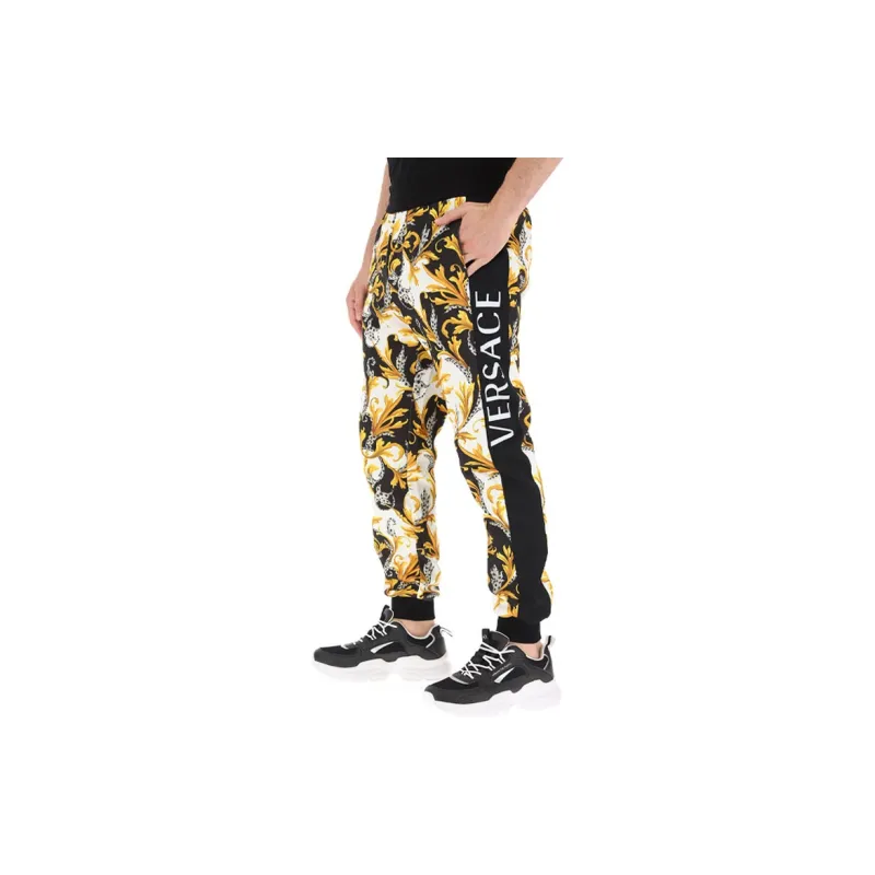VERSACE Knitted Sweatpants Men's Multicolor-4
