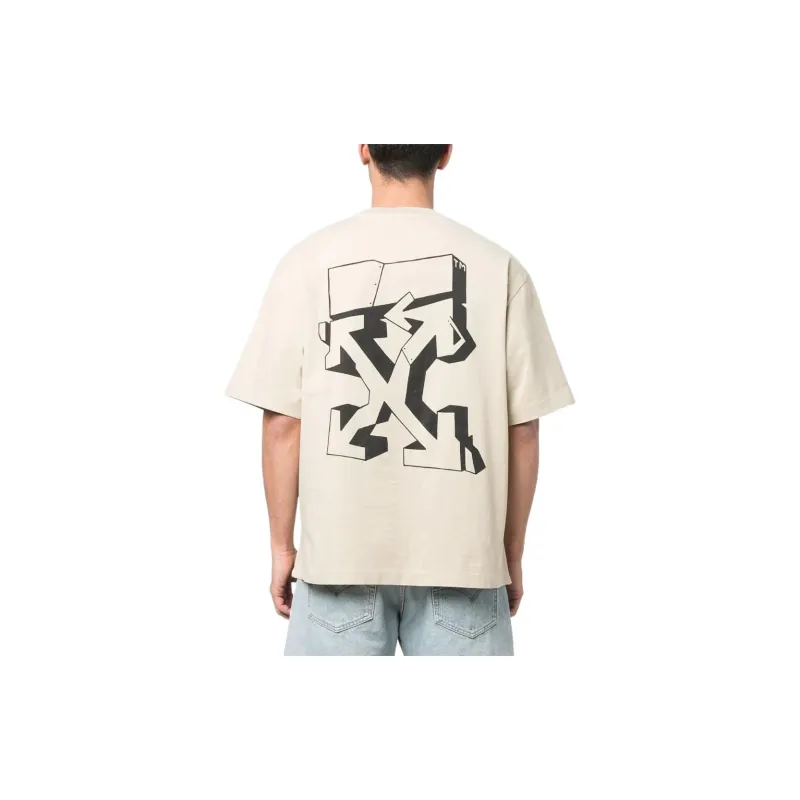 OFF WHITE T Shirts Men Ecru-2