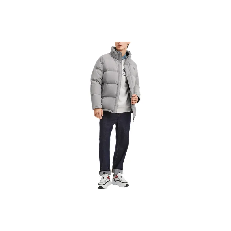 Skechers Yazhuan Series Down Jacket Men's Gray-3
