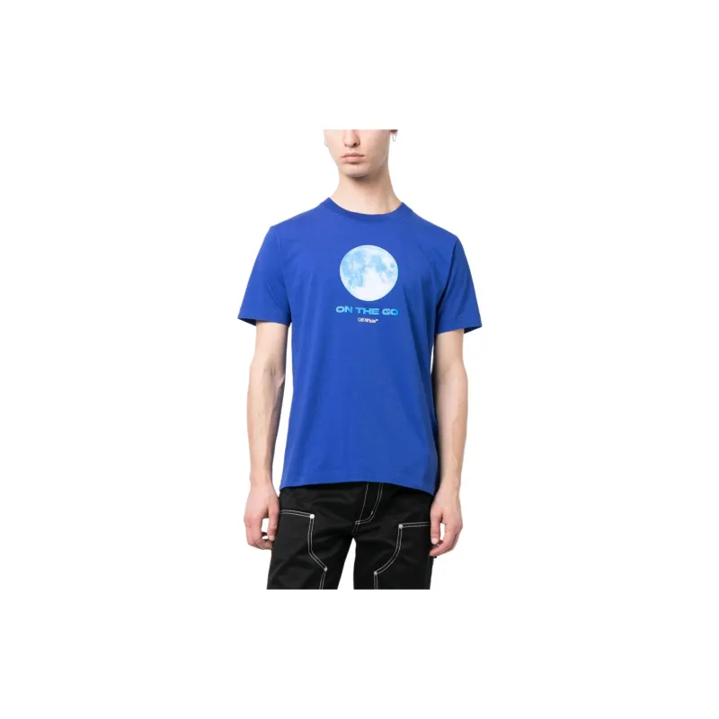 OFF WHITE On The Go Moon Cotton T shirt-2