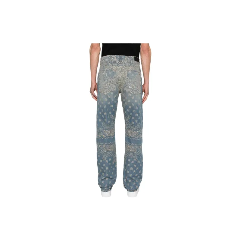 AMIRI Bandana Jacquard Straight Jean-2