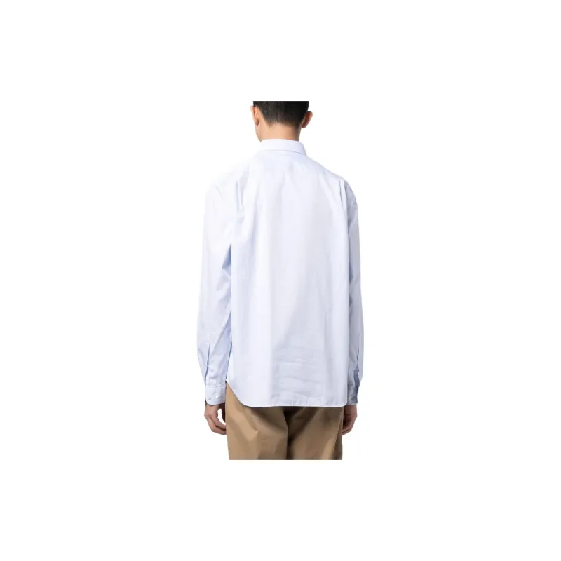 LACOSTE Logo patch Cotton Shirt-2