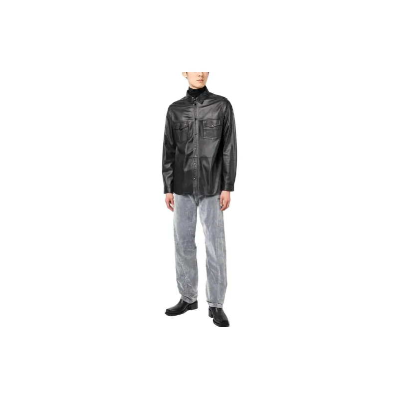 TRUSSARDI Bleached-effect Straight-leg Jeans-2