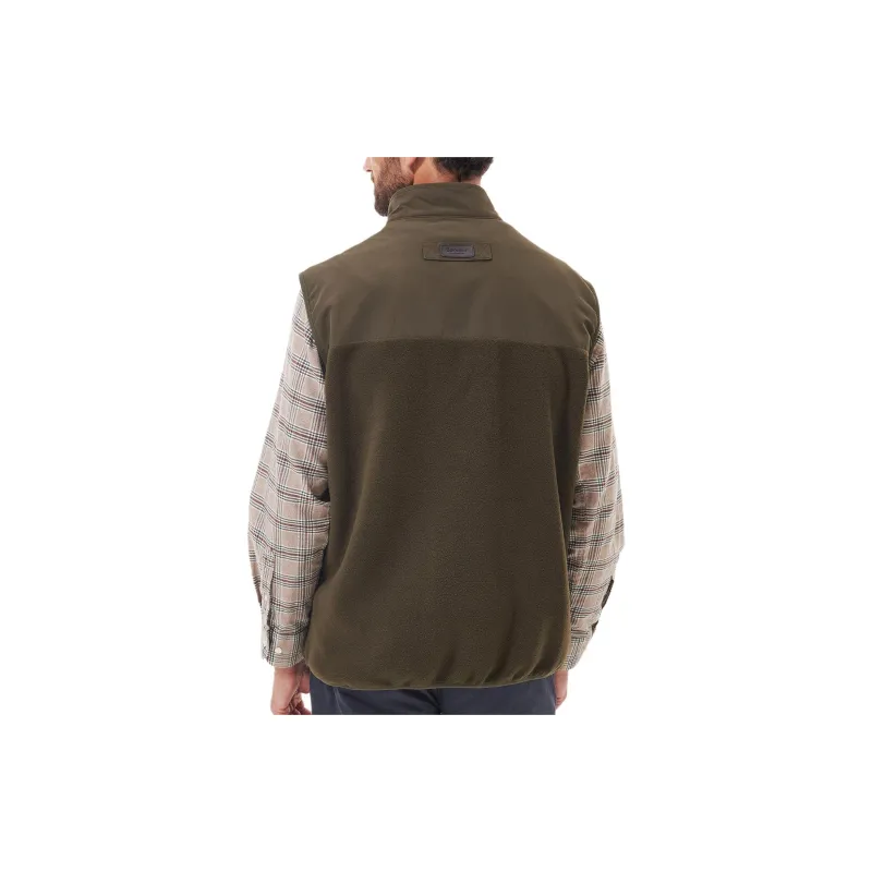 BARBOUR Country Fleece Gilet Vest Men's Brown-3
