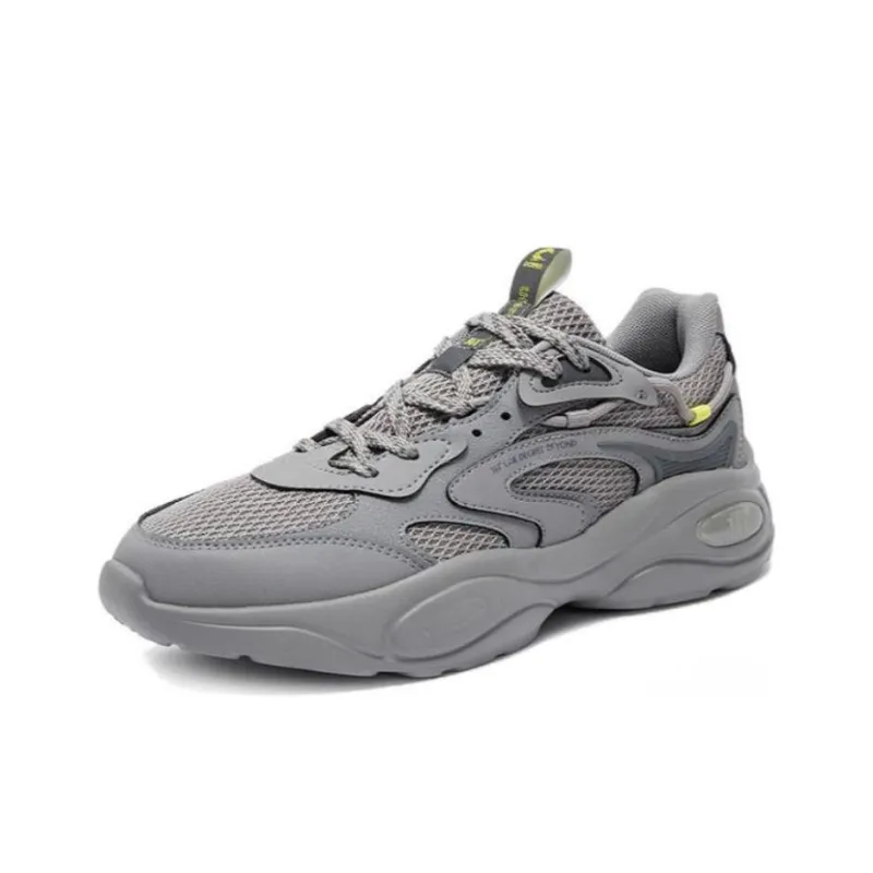 361° Surge Anti Slip Wear Resistant Low Top Chunky Sneakers Men's Gray-1