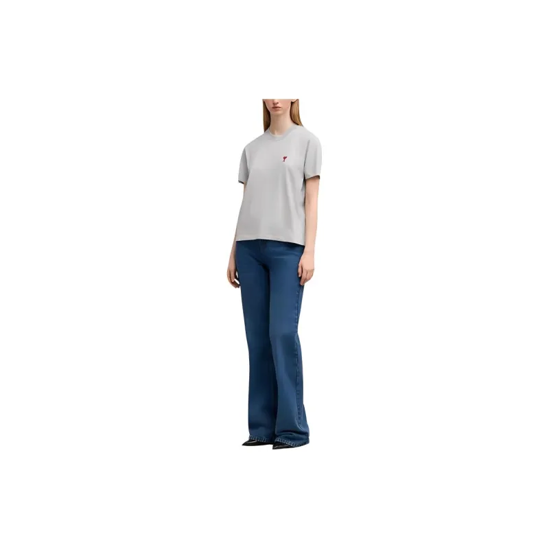 AMIPARIS Embroidered logo T shirt-3