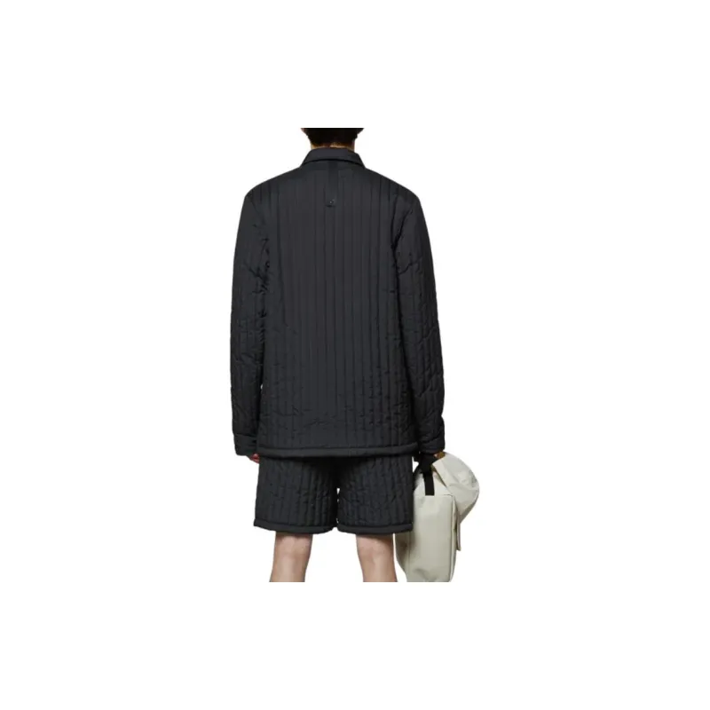 Rains Buttoned Quilted Shirt Jacket-2