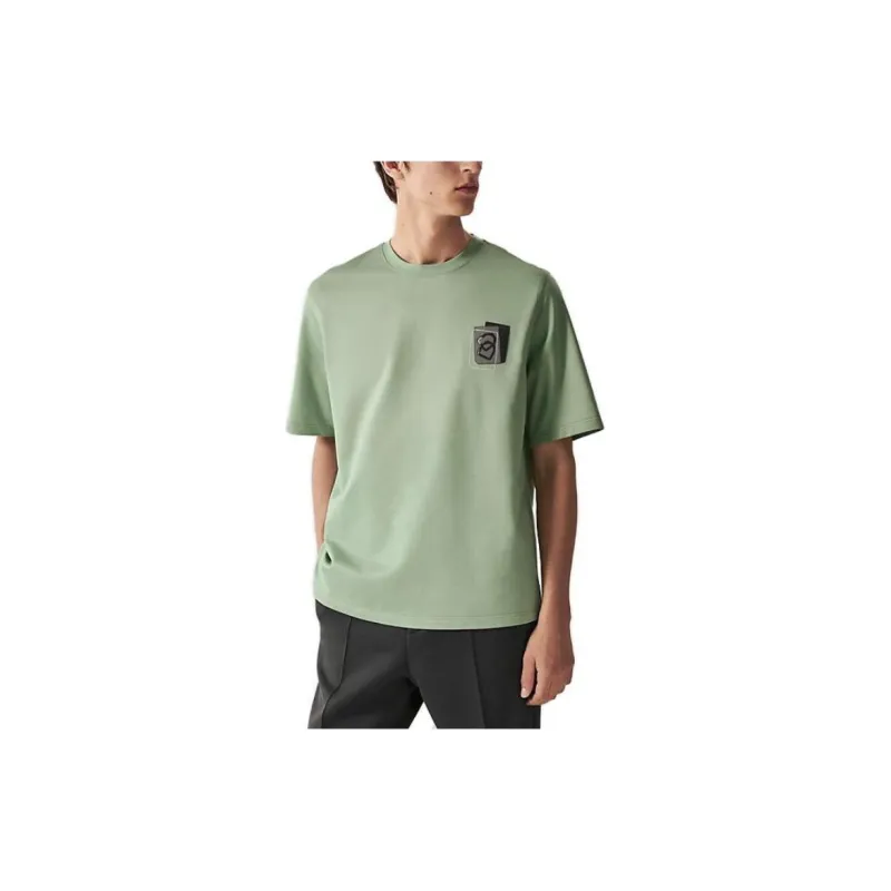 HERMES T Shirts Men Aqua Blue-2