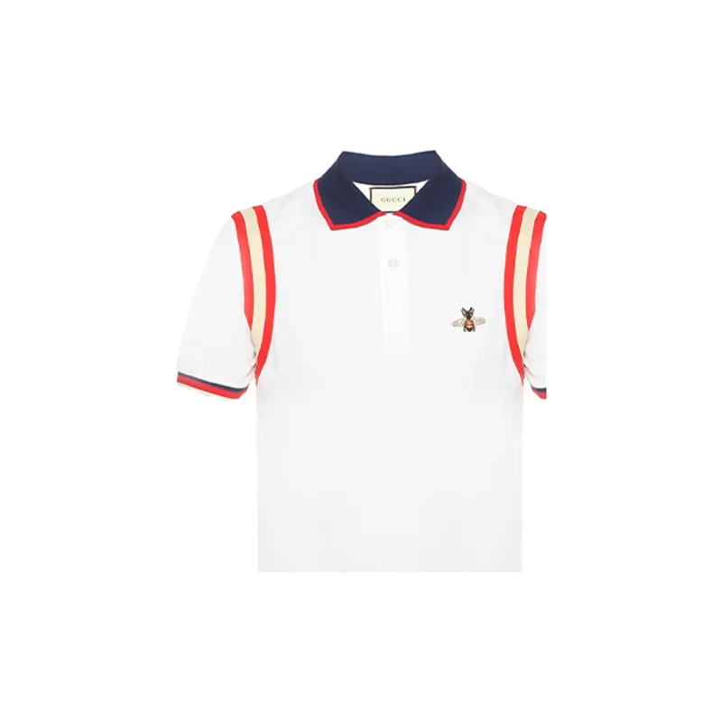 GUCCI Cotton Polo With Bee-4