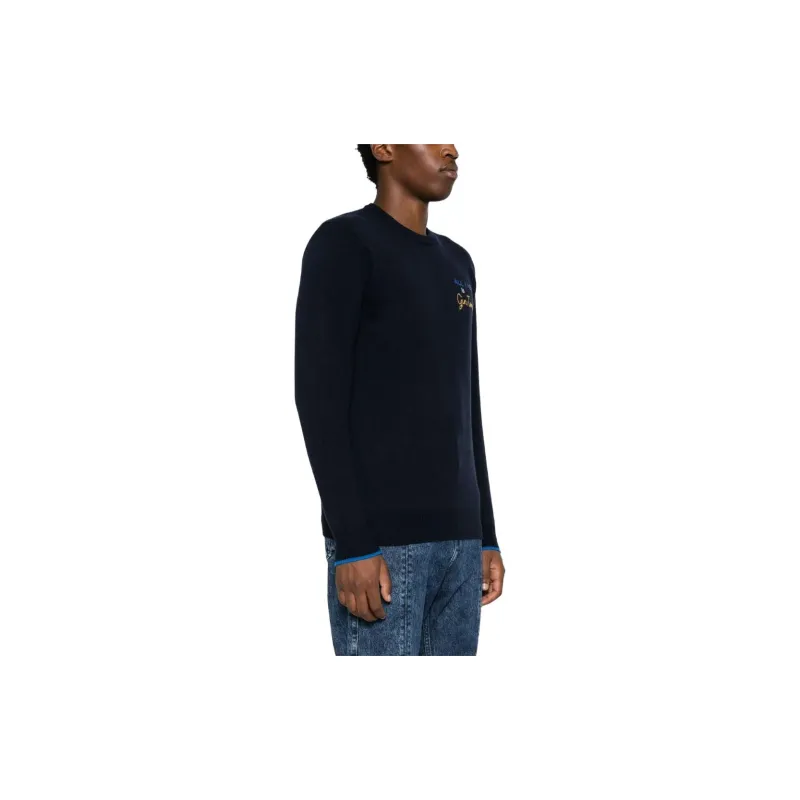 MC2 Saint Barth Gin Tonic-Embroidered Crewneck Long-Sleeved Jumper-3
