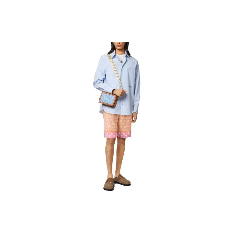 VERSACE Casual Shorts Men Pink-1