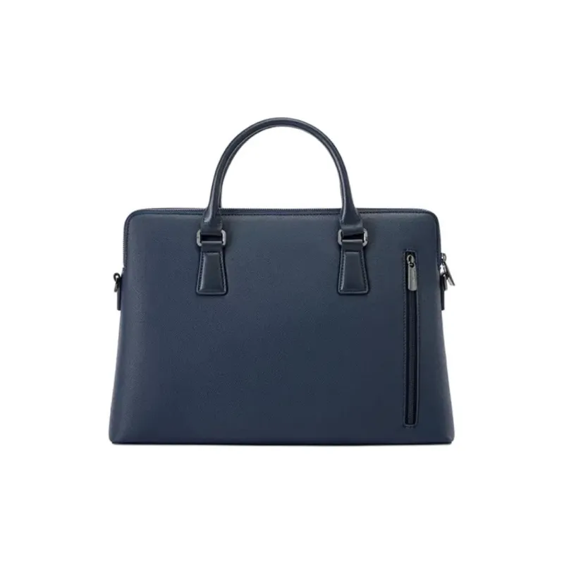 SAMSONITE Microfiber Leather Fabric Shoulder Bag Crossbody Bag Handbag Men's Marine Blue-3