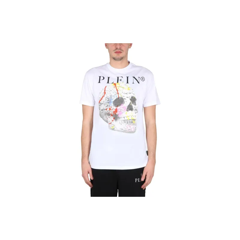 PHILIPP PLEIN Skull print Cotton T shirt-3