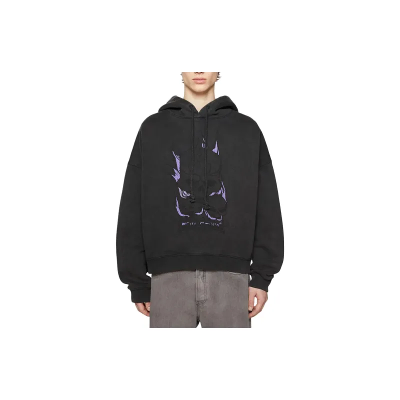 Acne Studios Skull Printed Drawstring Hoodie-1