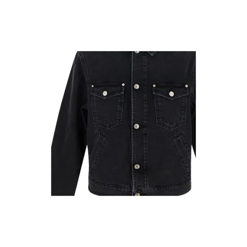 KENZO Denim Jackets Men Black-3