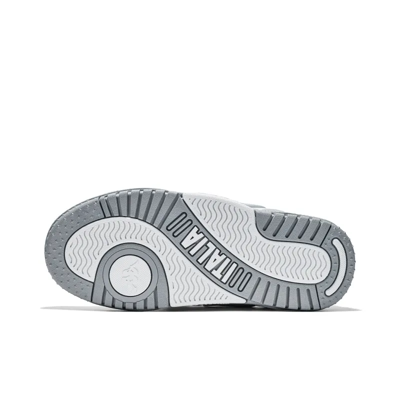 Kappa Slip Resistant Coverage Low Top Skateboard Shoes Unisex Gray White-5