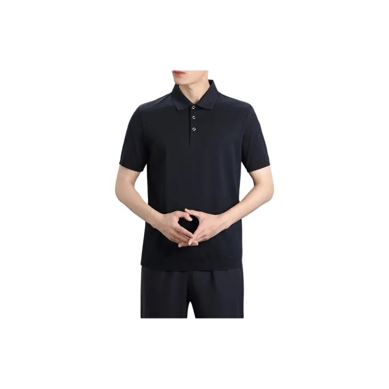 Shu Family Polo Shirt Men's Navy Blue-3