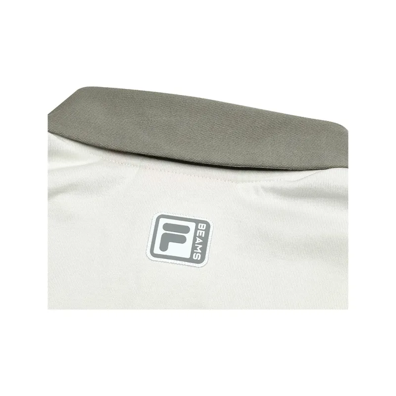 FILA FUSION x Beams Polo Shirt Women's Light Pink Gray-4