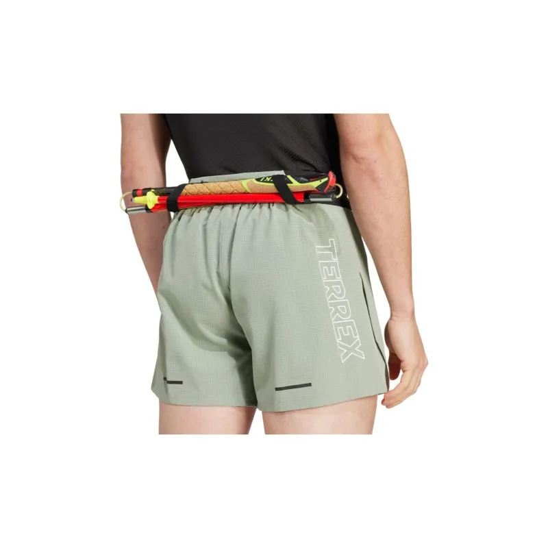 Adidas TERREX TECHROCK PRO TRAIL SHORTS Casual Shorts Men's Silver Green-3